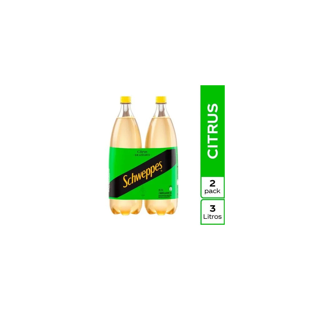 Gaseosa SCHWEPPES Citrus Botella 1.5 L Two Pack