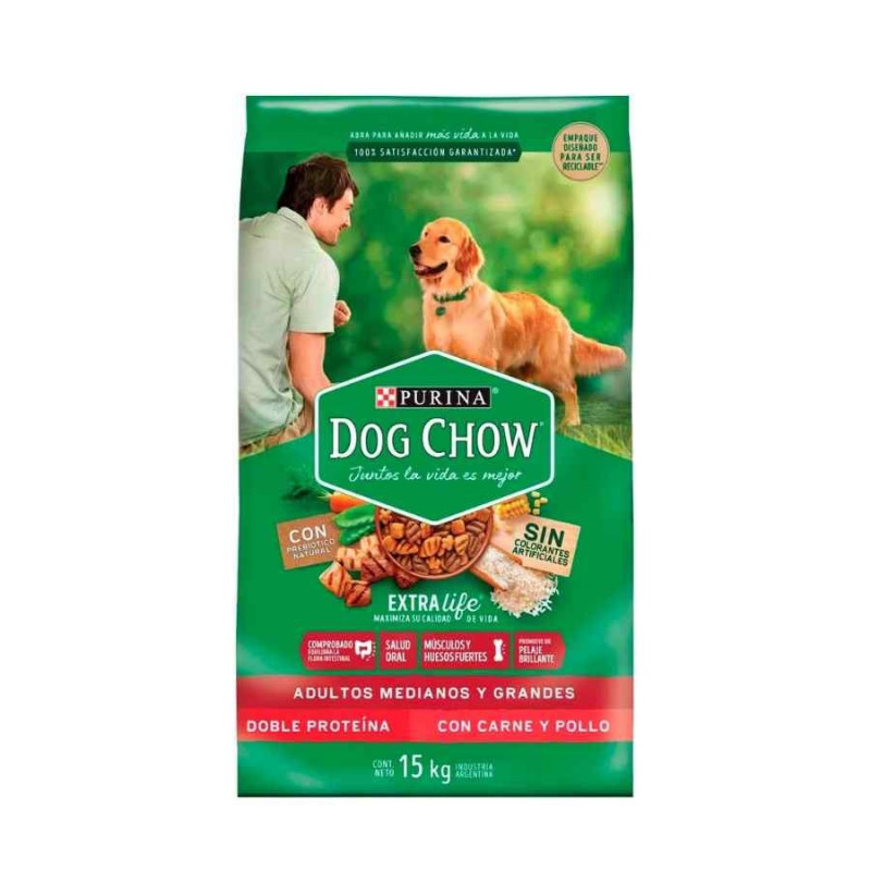 Dog Chow Adulto Raza Mediana Y Grande Alimento Seco Perro 3KG